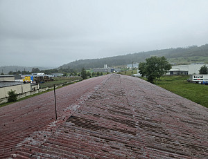 Výměna střešní krytiny na skladové hale